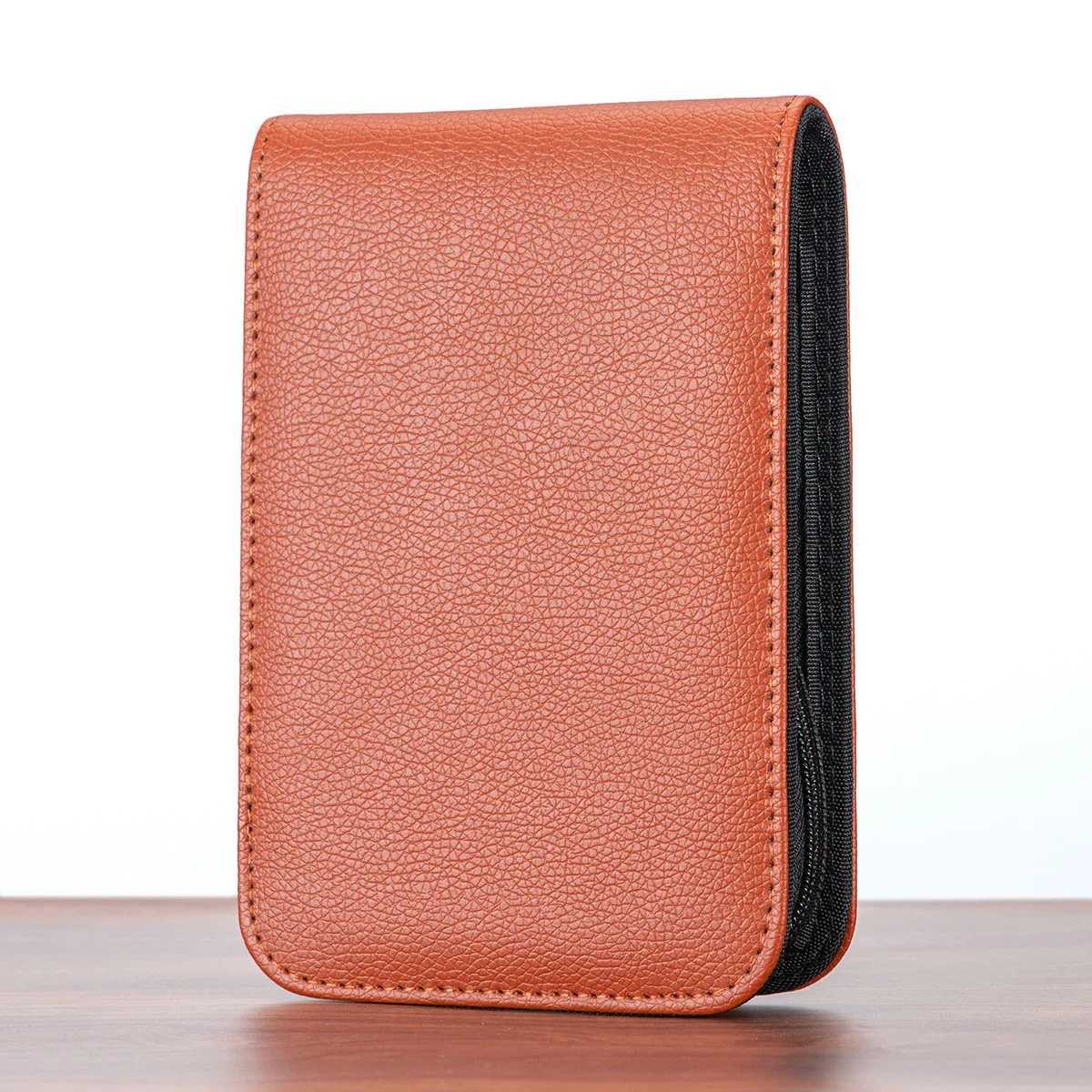 Brown PU Leather Fountain Pen Case Pencil Case 12 Slots Pouch Bag Case for Roller Ball Point Office School y250709