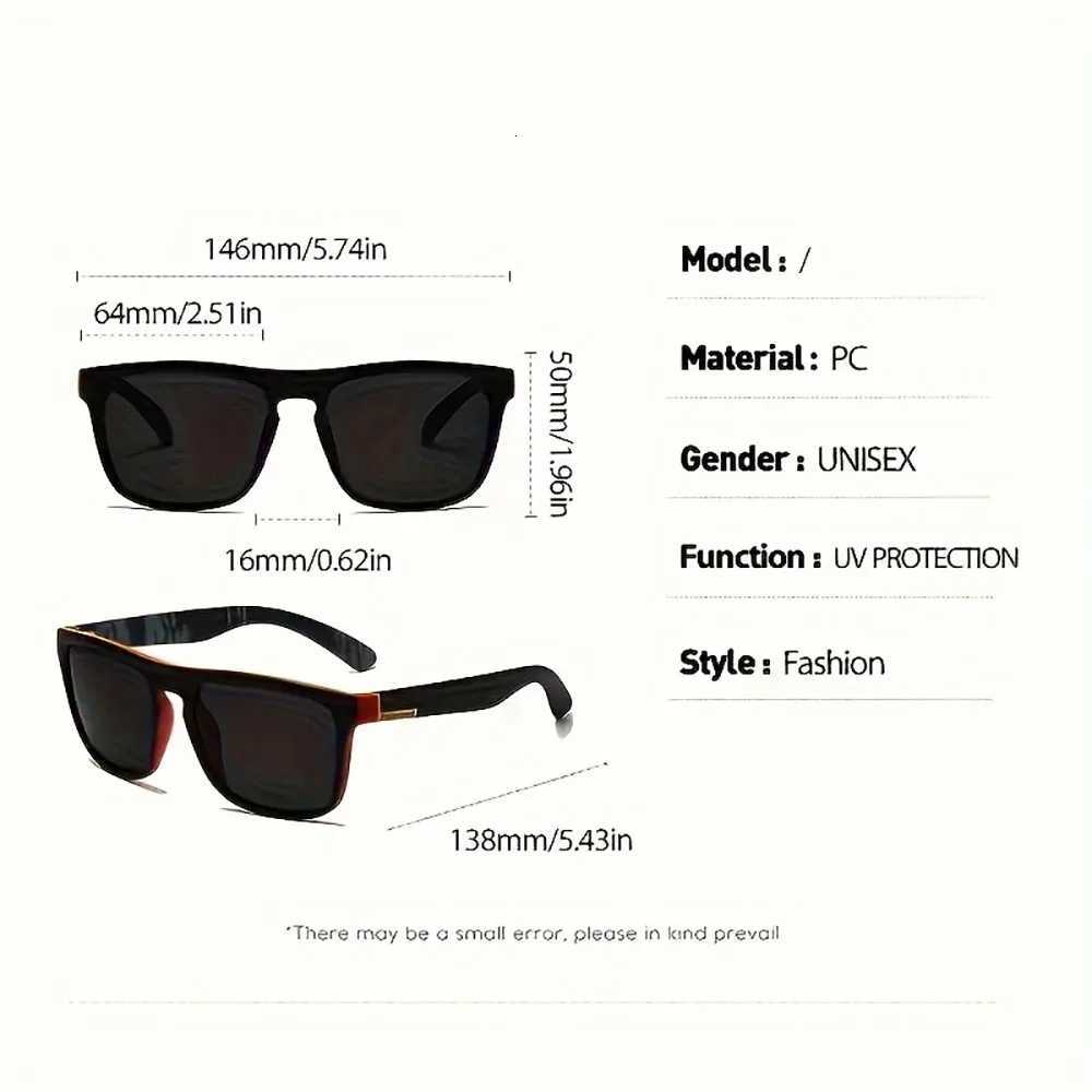 2pcs Polarized UV Protection Sunglasses Anti-Glare Sunglasses for Summer Party Vacation Travel Driving Fishing W250709