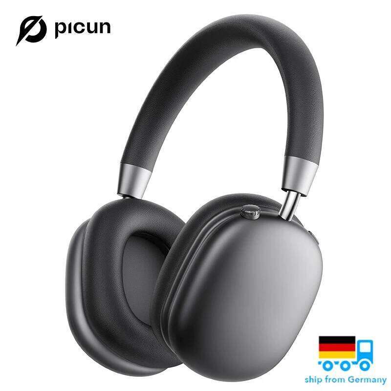 Picun F5 ANC Wireless Bluetooth 5.3 Headphones Hi-Res Audio Over Ear Headset 25dB Adaptive Noise Cancellation Earphones 50H