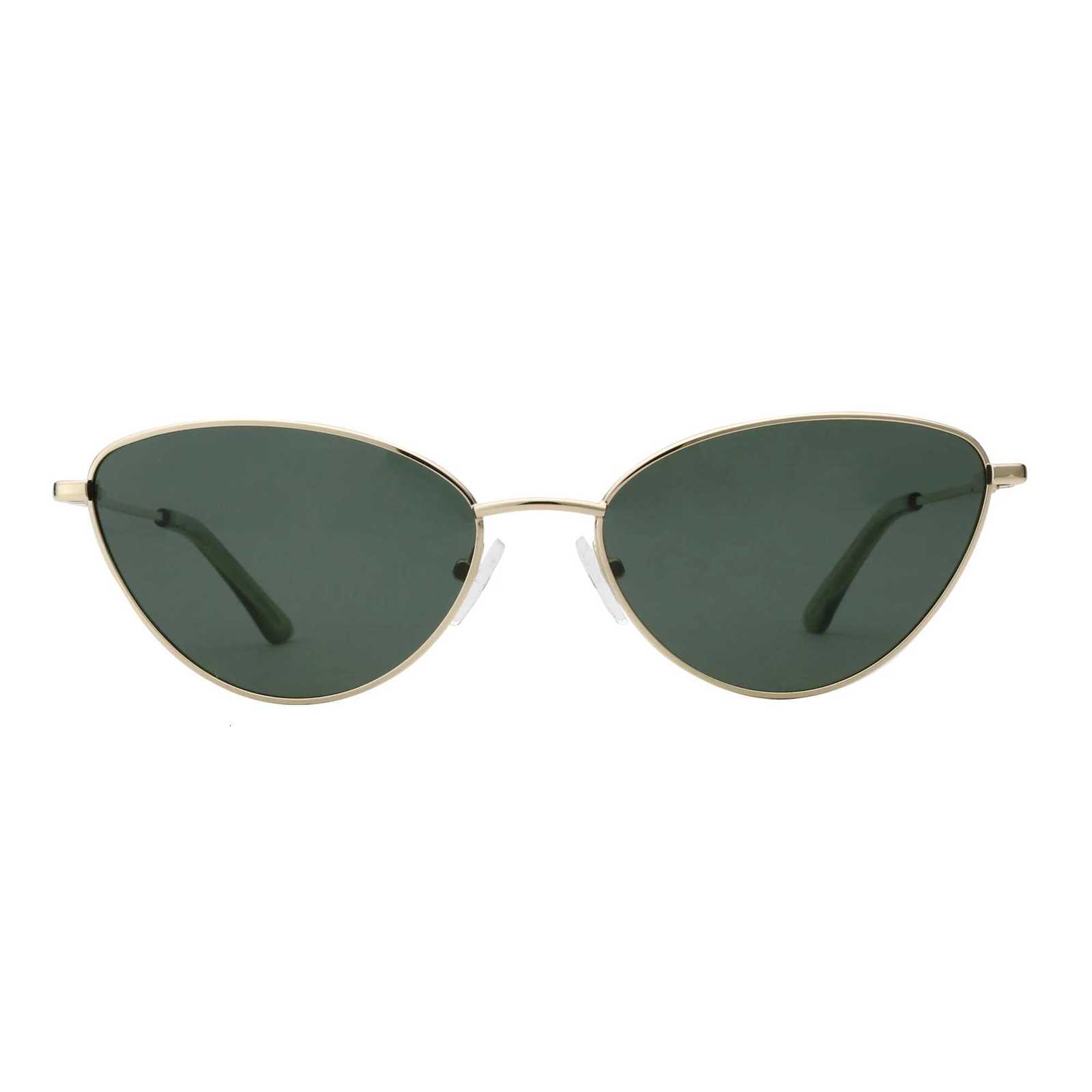 ZENOTTIC Vintage Small Cat Eye Sunes Fashion Narrow Metal Fe Polari Sun es UV Protection for Wen W250709