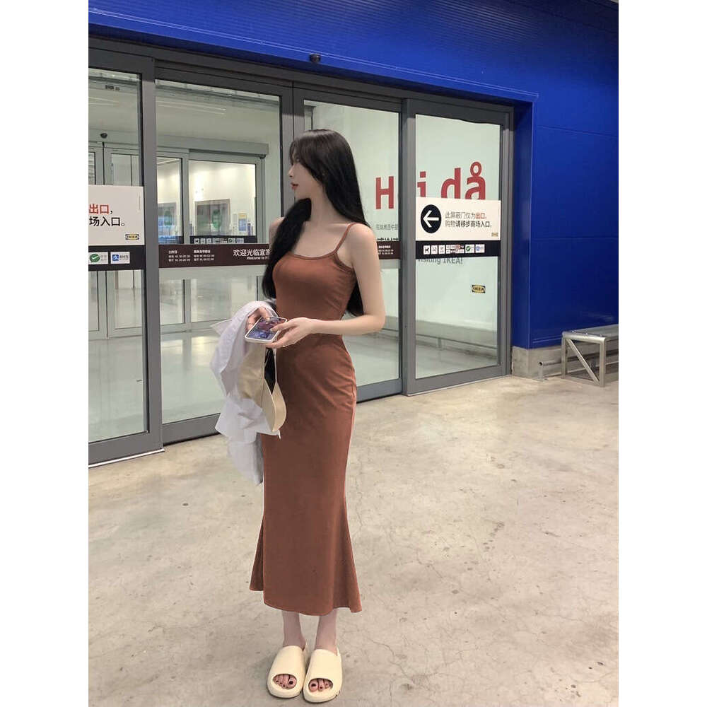 Sleeveless Summer Women, Waist-Cinching, Sexy And Slimming, High-End Bodycon Dress For Hot Girls B5