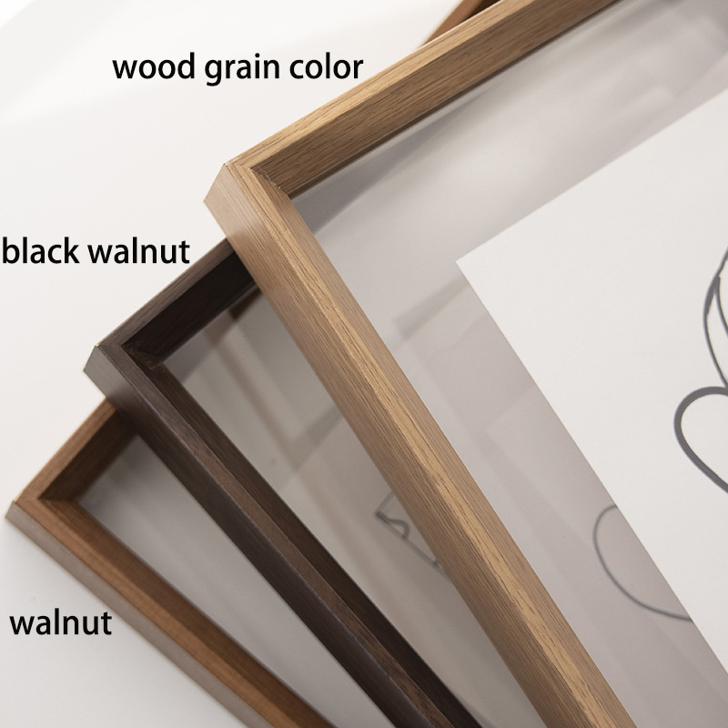 Wooden Clear Acrylic Photo Painting Display, Tabletop Decor Picture Frame for Posters and Jigsaw H260306