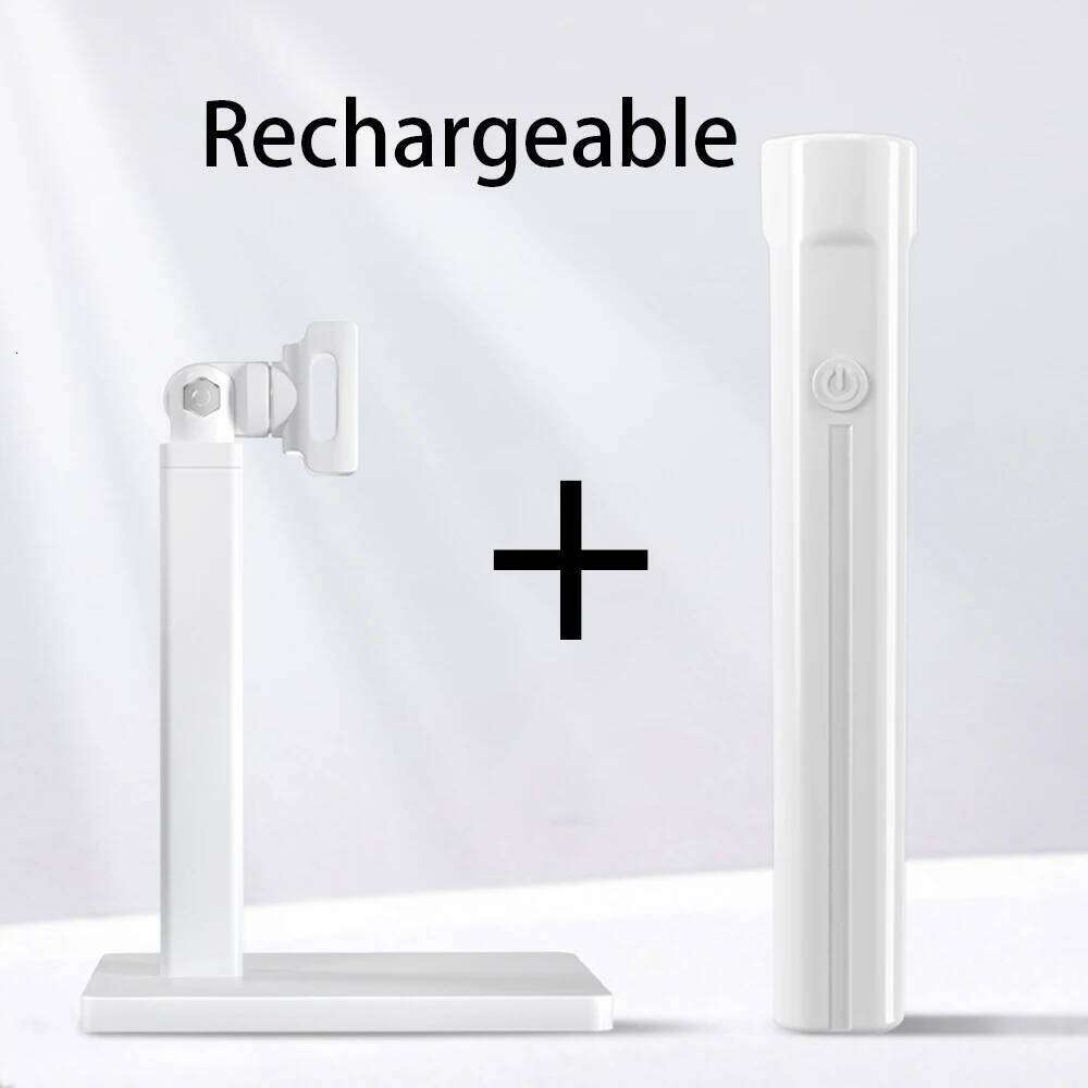 White Mini Handheld with Stand USB Rechargeable Nail UV Light Fast Curing for Gel Nails Portable Lamp X250710