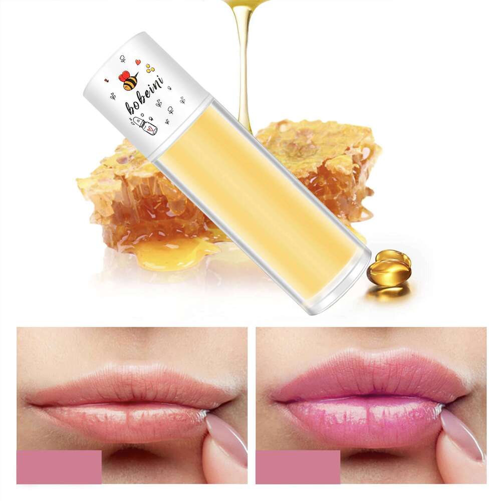 Bee Water-shine Glass Transparent Honey Dry Repair Care toot Moisturizing Lip Oil X250710