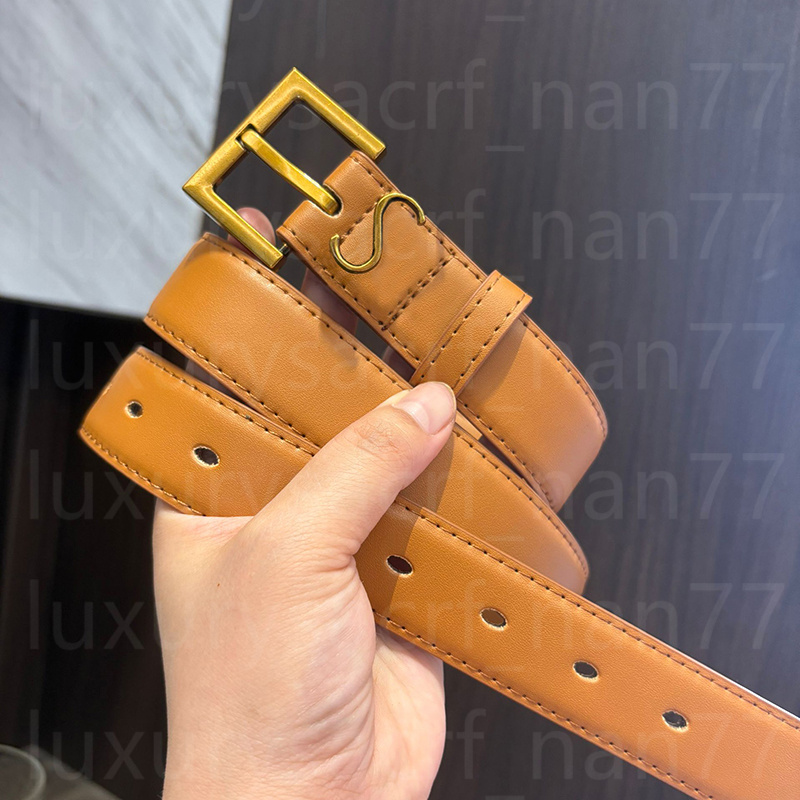 Luxury Designer Belt classic square buckle genuine styles bright alligator embossed leather unisex letter belt