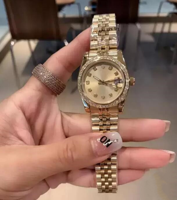 Automatic Mechanical Woman Watch 28mm Diamond Bezel Womens Watches Jubilee Stainless Steel Lady Ladies Wristwatch Fashion Ladys Wristwatches Montre de Luxe