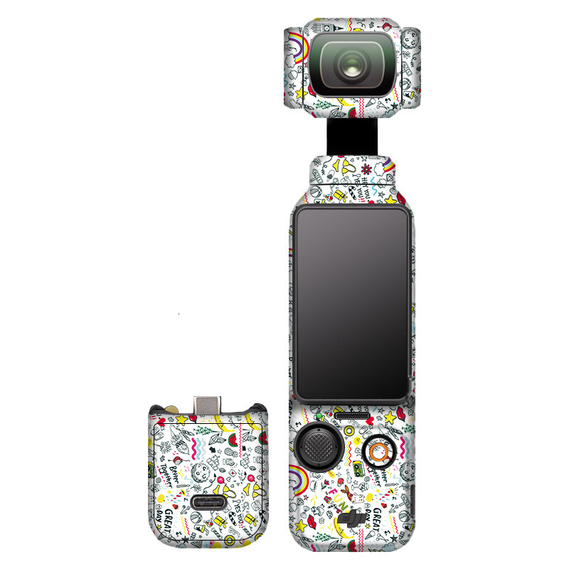 Suitable for DJI Pocket_3 seamless back adhesive skin sticker with full protective film