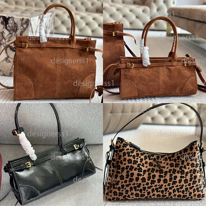 Suede Brown Shoulder Bag Womens Designer Totes Bag Soft Lux Leather Luxury Handbag Casual Mens New Tote Autumn Winter Suede Underarm Shoulder Bag 10A