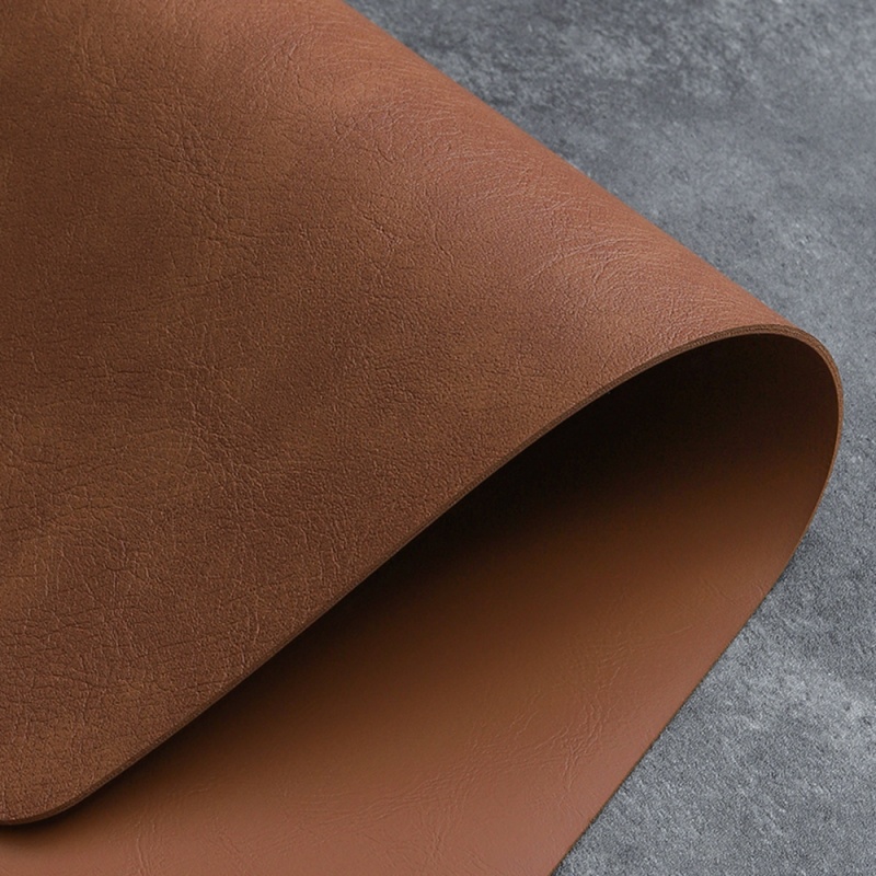 6 pieces PVC Double-sided Leather Dining Table Mat, Desktop Decoration, Home Dining Plate Mat, Anti Slip Bowl Mat, Thermal Insulation Mat