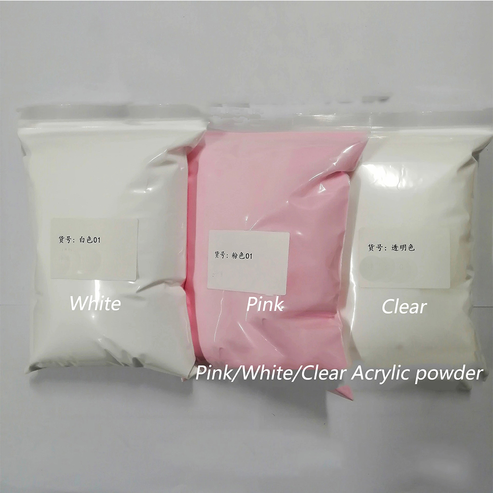 Professional Nude Nail Crystal Acrylic Powder Bulk EMA Crystal Nail Pigment Polymer Acrylic Powder