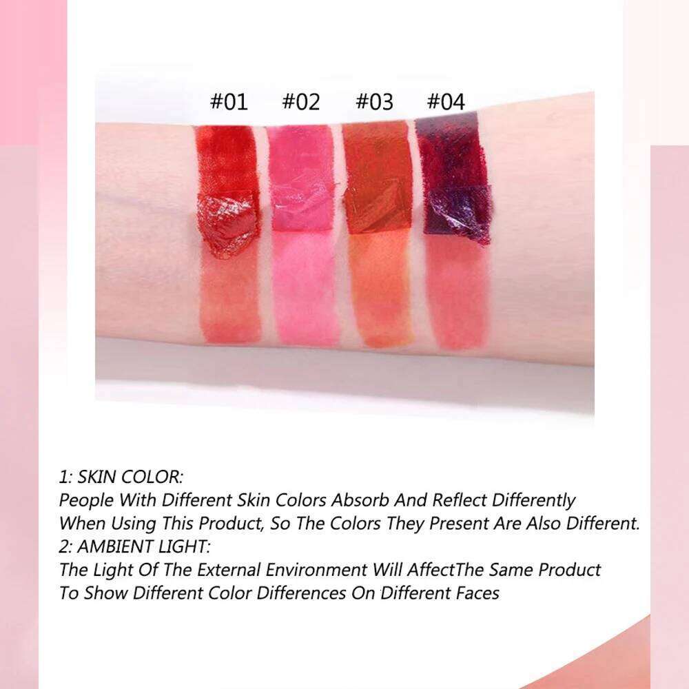 4 Colors Tattoo Magic Stain Tint Long Lasting Lip Gloss Sets for Women Peel Off Colored Matte Sexy Color X250710