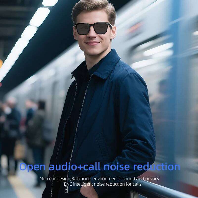 Designer well-known brand AI shooting intelligent office voice assistant video recognition object ENC noise reduction sunglasses