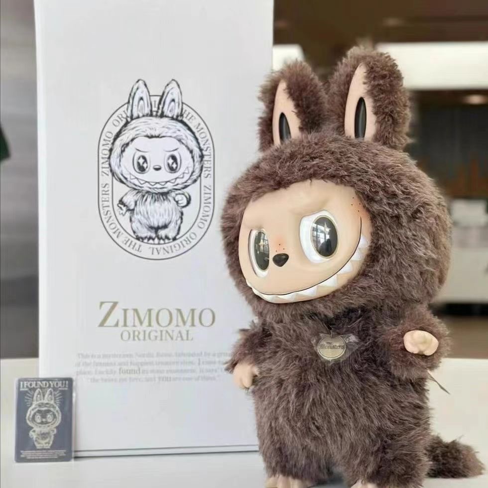 New Labubu A whole box Series 58 Zimomo Angel and 38Zimomo Big Boss Second Generation Archangel 58 Baby Plush Blind Box Plush Doll Ornament Christmas 