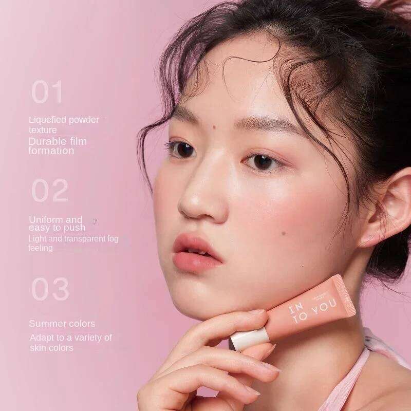 INTO YOU Liquid Water Mist Colour Blush Finish Original Korean Blusher Cream Lasting Waterproof 5.7g X250710