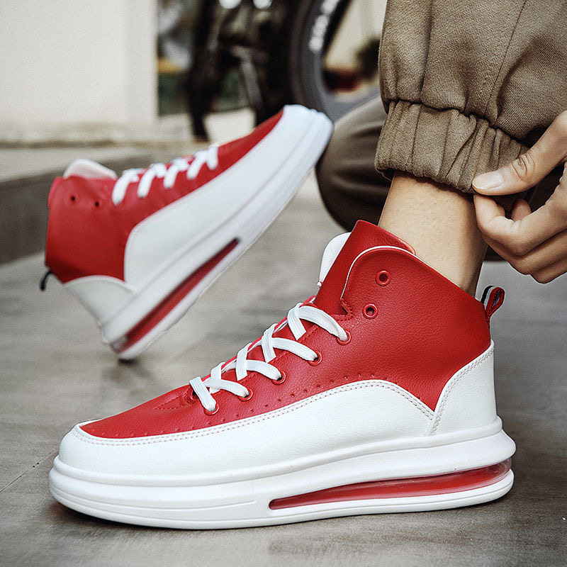Cross-border sneakers designer Brand shoes Maison Future High Top Sneakers Shoes Front Touch-strap Fastening Leather Round Toe Party Dress Technical C