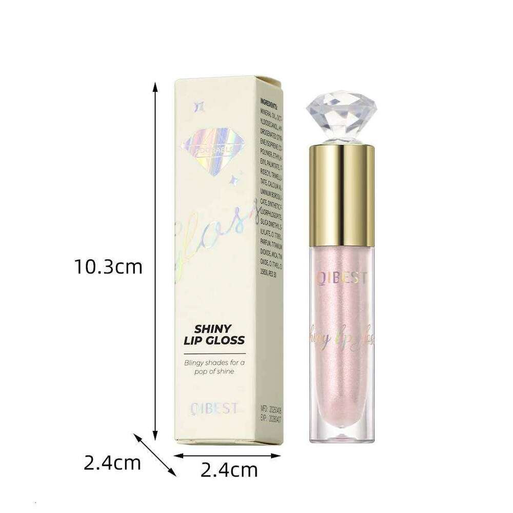QIBEST Glitter Glaze Shimmer Dia Gloss Long Lasting Liquid Lipstick Lip Oil Tint Moisturizing Lips Makeup X250710