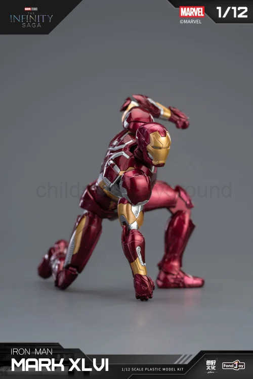 Disney NEW Fondjoy Iron Man MK46 Model Kit 1/12 Infinity Saga Ironman Mark 46 Assembly ABS Joint Movable Kid Toy Customized Gift W250710