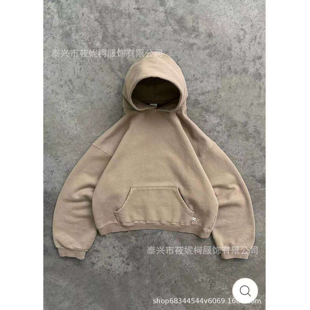 Autumn Winter New Solid Color Loose High Street Trendy Personality Couple Hoodie Women's Hooded B5