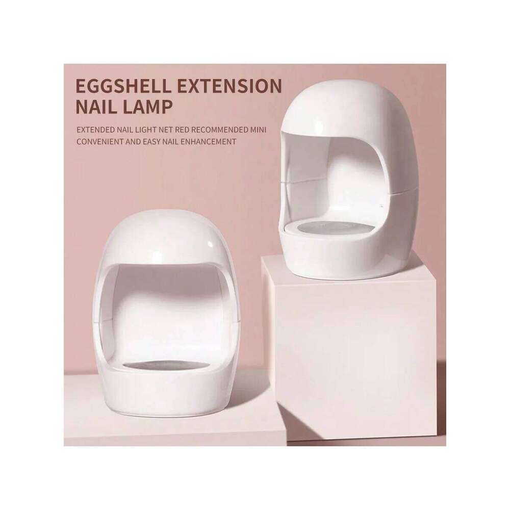 White Mini Q-shaped Lamp, UV/LED Quick-drying Gel Dryer, for Home Nail Art DIY X250710