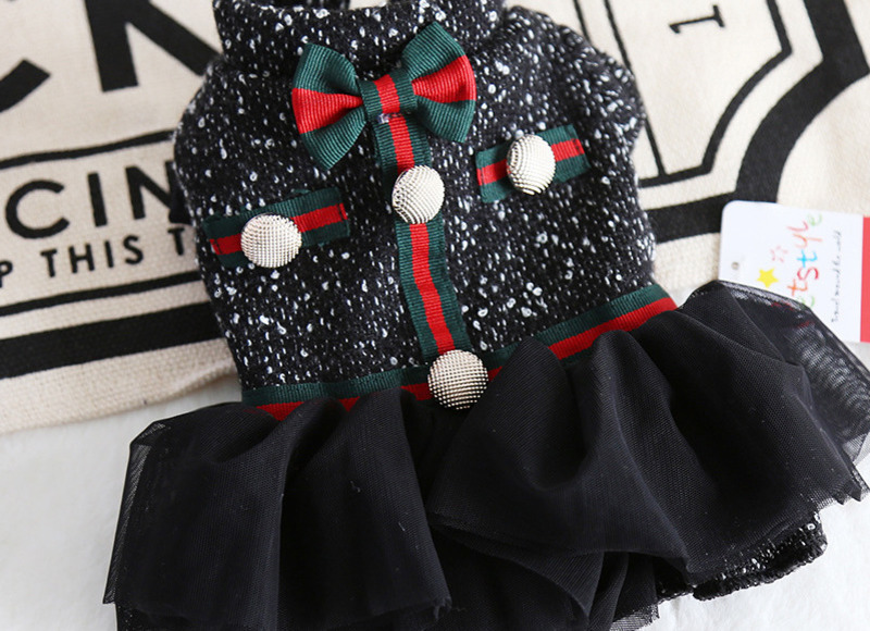 Dog Clothes for Small Dogs Autumn Outfit Cute Princess Style for Teddy Bears Trendy Medium Dog Autumn Winter Thickened Dress 250710