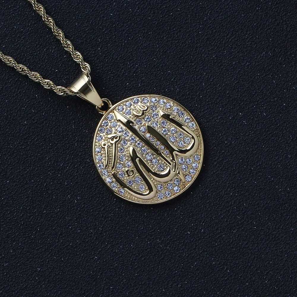 Gold Color Muslim Allah Quran Pendant Necklace for Men and Women Fashion Faith Islam Religious Jewelry Ramadan Gifts y250709