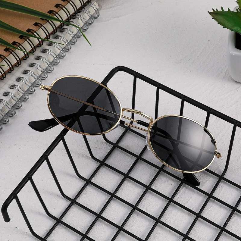 ic Small Fe Oval Sunes Wen/Men Brand Designer Alloy Mirror Sun es Dropship In Stock Ship Within 24 Hours W250709