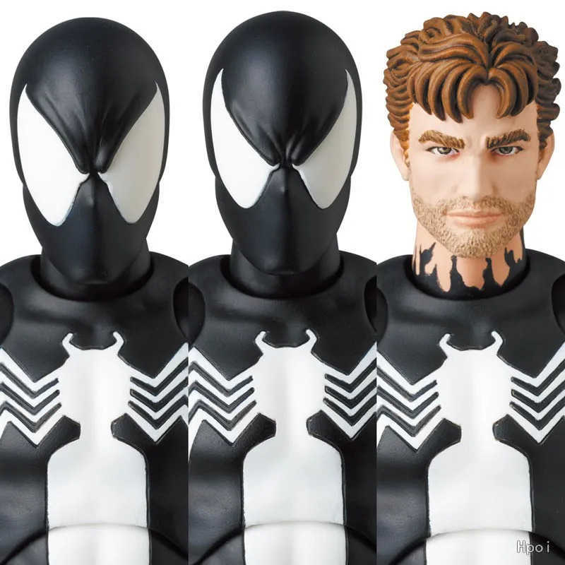 Disney 1/12 MAFEX 147 Anime The Amazing Spider-Man Figure Spider Man Venom KO Version by CT Toys Movable Action Figures Model Toy W250710