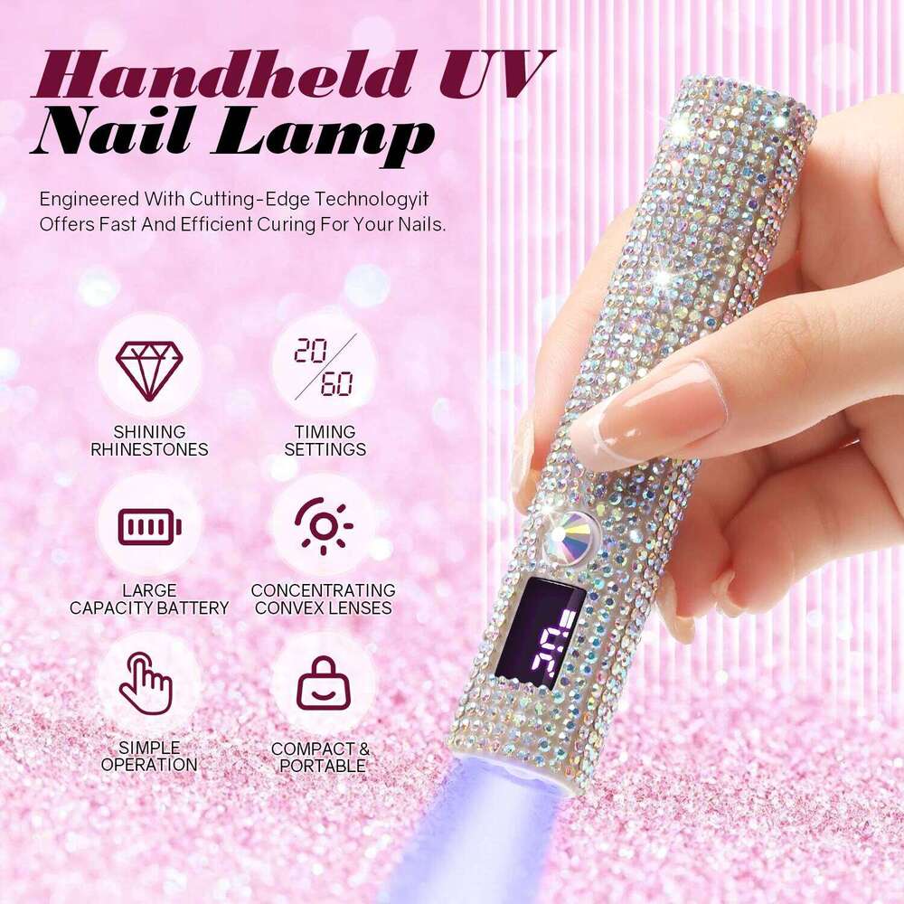 DianaBeauty Handheld Dryer UV/LED Curing All Gel Polish Art Tool USB Rechargeabl Quick Dry Nail Lamp X250710