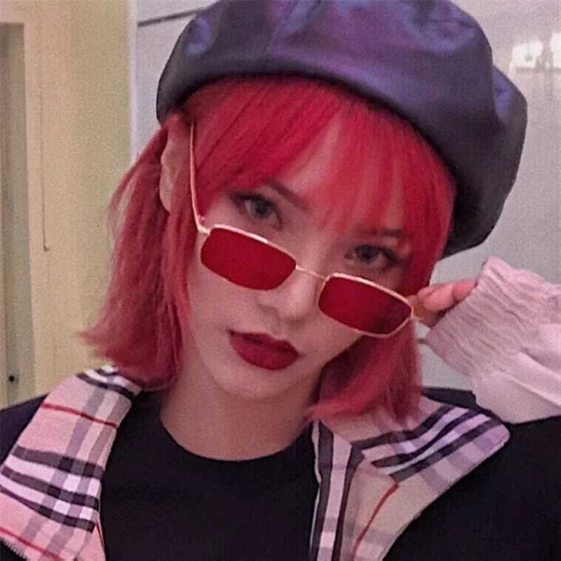 New Small Fe Rectang Sunglasses Wens Brand Designer Square Sunglasses Mens Vintage Eyewear UV400 Sunglasses W250709