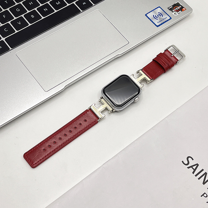 Metal Ishaped strap compatible with Watch 456789 S10 Watch Wristband Apple Watch Strap 250710