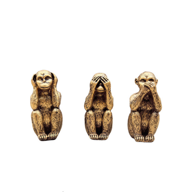The new model doesn't listen, doesn't look, doesn't say, Prutz desktop decoration creative three no monkey crafts home decoration