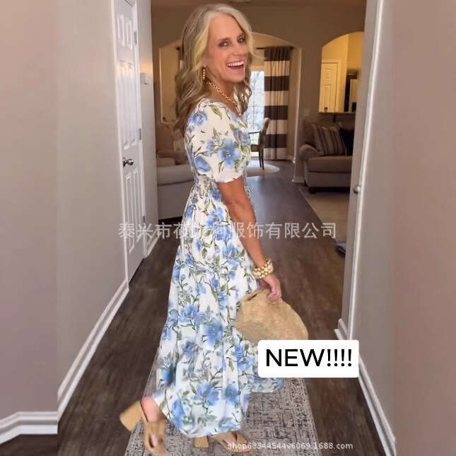 Elegant And Fashionable New Casual Dress With Print B5