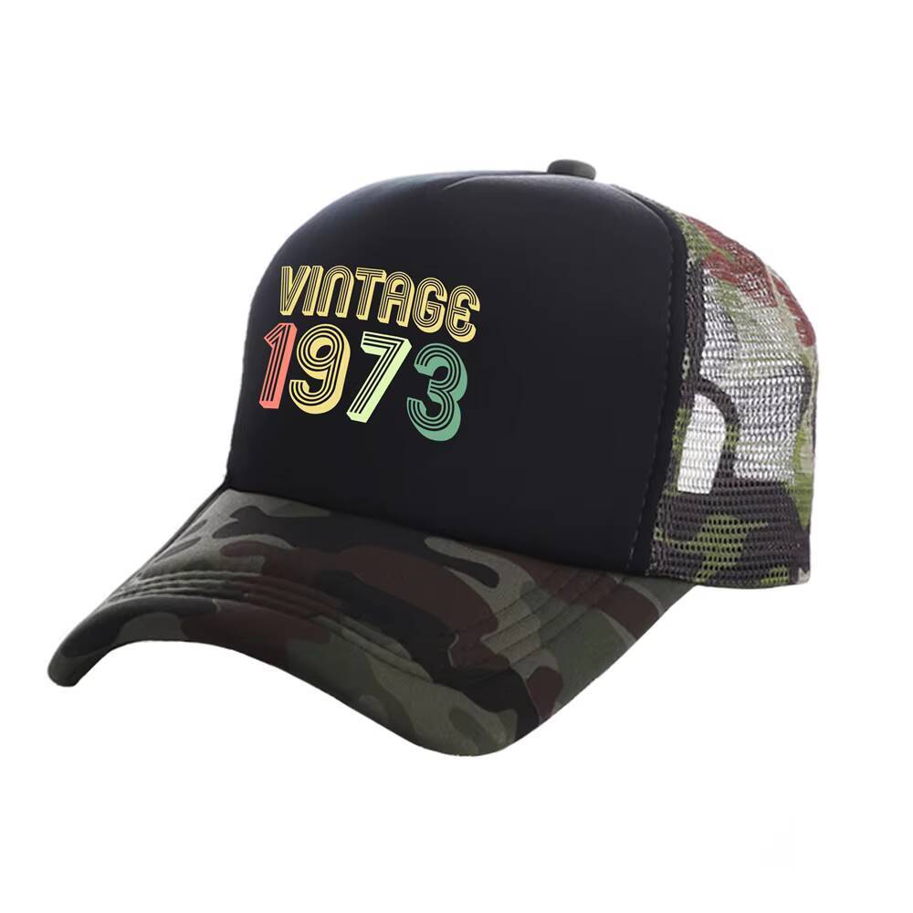 Nato Nel 1973 Trucker Men Funny Vintage 1970-1979 Cap Da Baseball Cappello Cool…