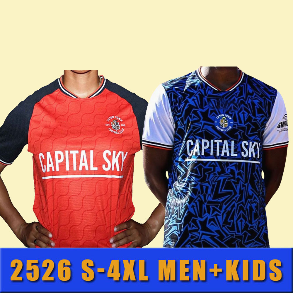 2025 2026 S-4XL LUTONs Town Soccer Jerseys 2024 2025 BRADLEY Berry Burke Mpanzu Campbell football shirts home away third men uniforms MEN KIDS