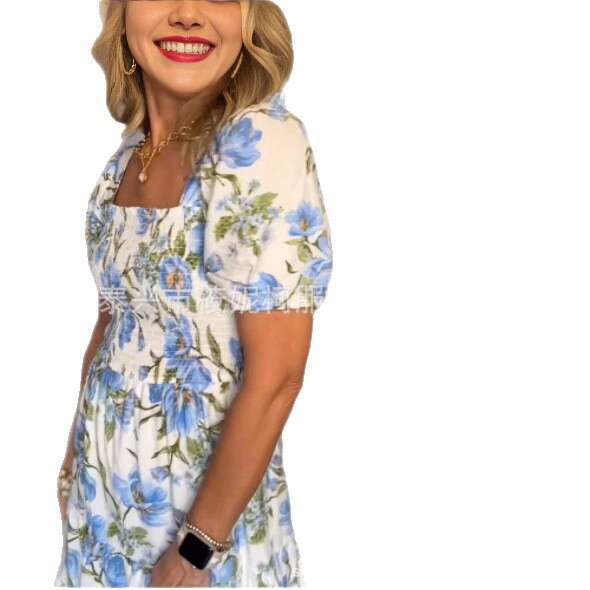 Elegant And Fashionable New Casual Dress With Print B5