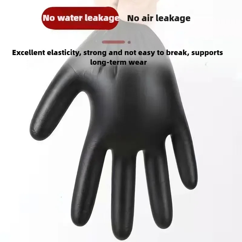 Disposable Nitrile Waterproof Gloves Dish Washing Kitchen Household Gloves Dog Wash Cleaning Glove for Food Working Latex Gloves 250707