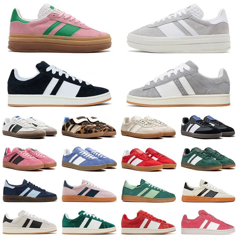 2025 Designer Casual Shoes Women Men Thick Sole Platform Sneakers Pink Glow Gum Black White Grey Dark Green Red Beige Core Bold Indoor Trainers