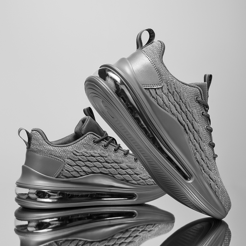9021- New Fashionable Summer Air Cushioned Men's Shoes, Shock Absorbed Sports and Leisure Shoes, Mesh Shoes, Running Shoes, Breathable and Versat