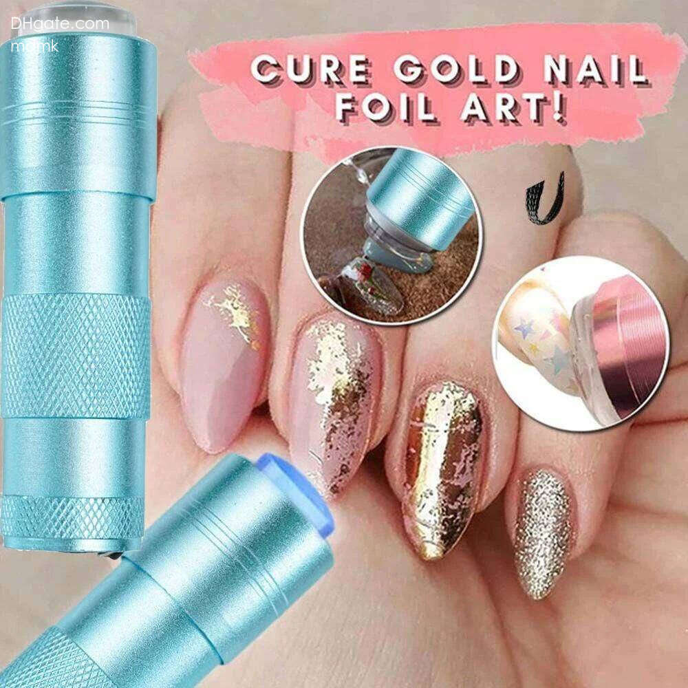 Handheld Press Light UV with Jelly Silicone Art Stamper for Nail Dryer Gel Polish Quick Dry Lamp Tools X250710 X250710