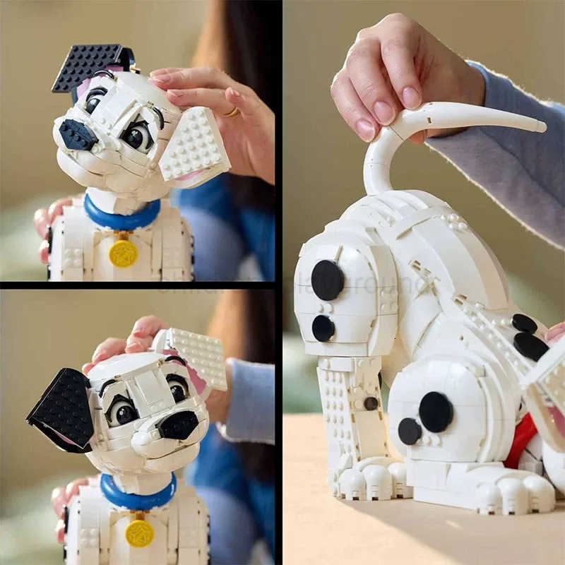 Disney 1722pcs MINISO Disney Popular Movie Game 101 Dalmatians Puppy 43269 Building Block Puzzle Model For Kids Holiday Birthday Gifts W250710