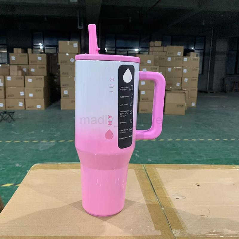32 oz / 40 oz Traveler Straw Cover Stainless Steel Vacuum Insulated Car Cup Double Wall Hot Ice Travel M250710