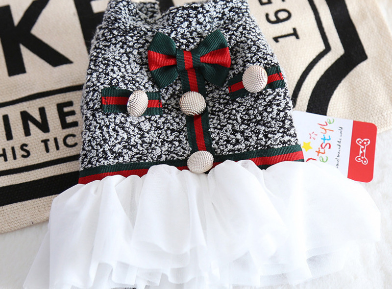 Dog Clothes for Small Dogs Autumn Outfit Cute Princess Style for Teddy Bears Trendy Medium Dog Autumn Winter Thickened Dress 250710