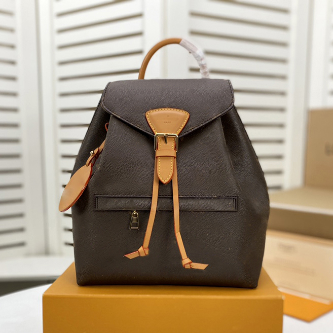 Designer sac a dos Women's Luxury Backpack Leather Drawstring Bag Student Small Schoolbag Laptop Bag Campus Commuter Bag Women's Weekend Travel Bag