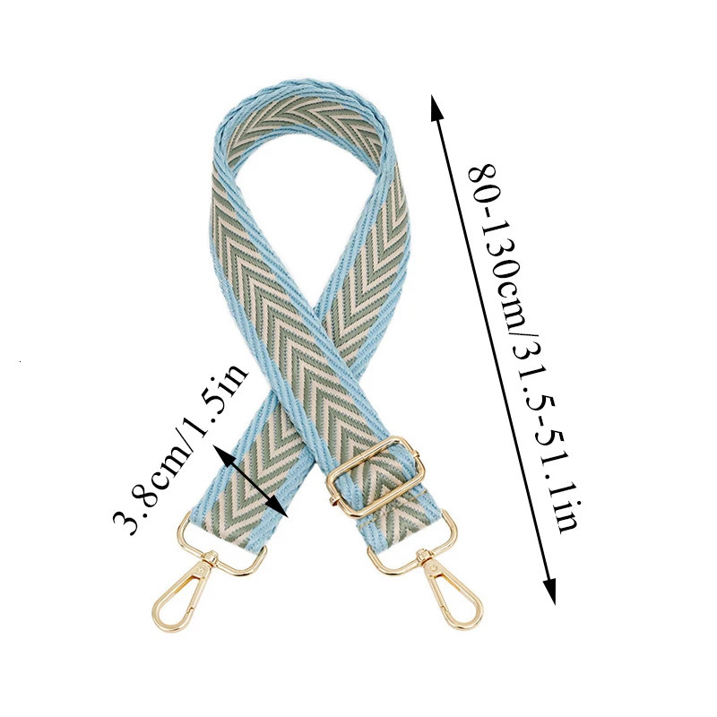 Spring Summer Colorful Wide Shoulder Bag Strap Ladies Bag Accessories Adjustable Single Crossbody Bag Straps Handbag Strap Belt 250630