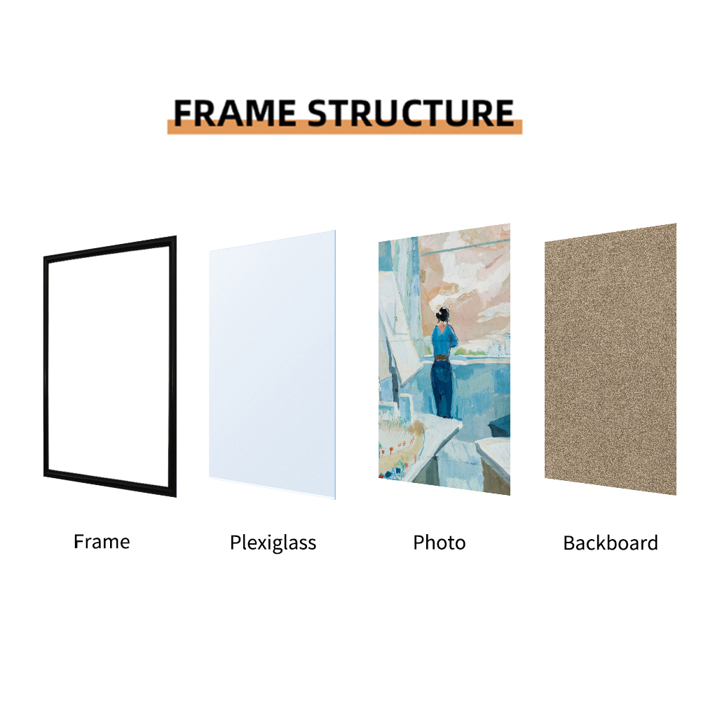 1pc Photo Frame, Black, Picture Frame Wall And Tabletop Display, for Desktop Art Decor, For Birthday Party Decor H260306