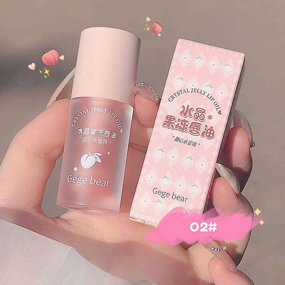 Gege Bear Crystal Jelly Fruit Lip Oil Peach Grape Avacado Hydrating Moisturizing Nourishing And Lightening Lips Line X250710