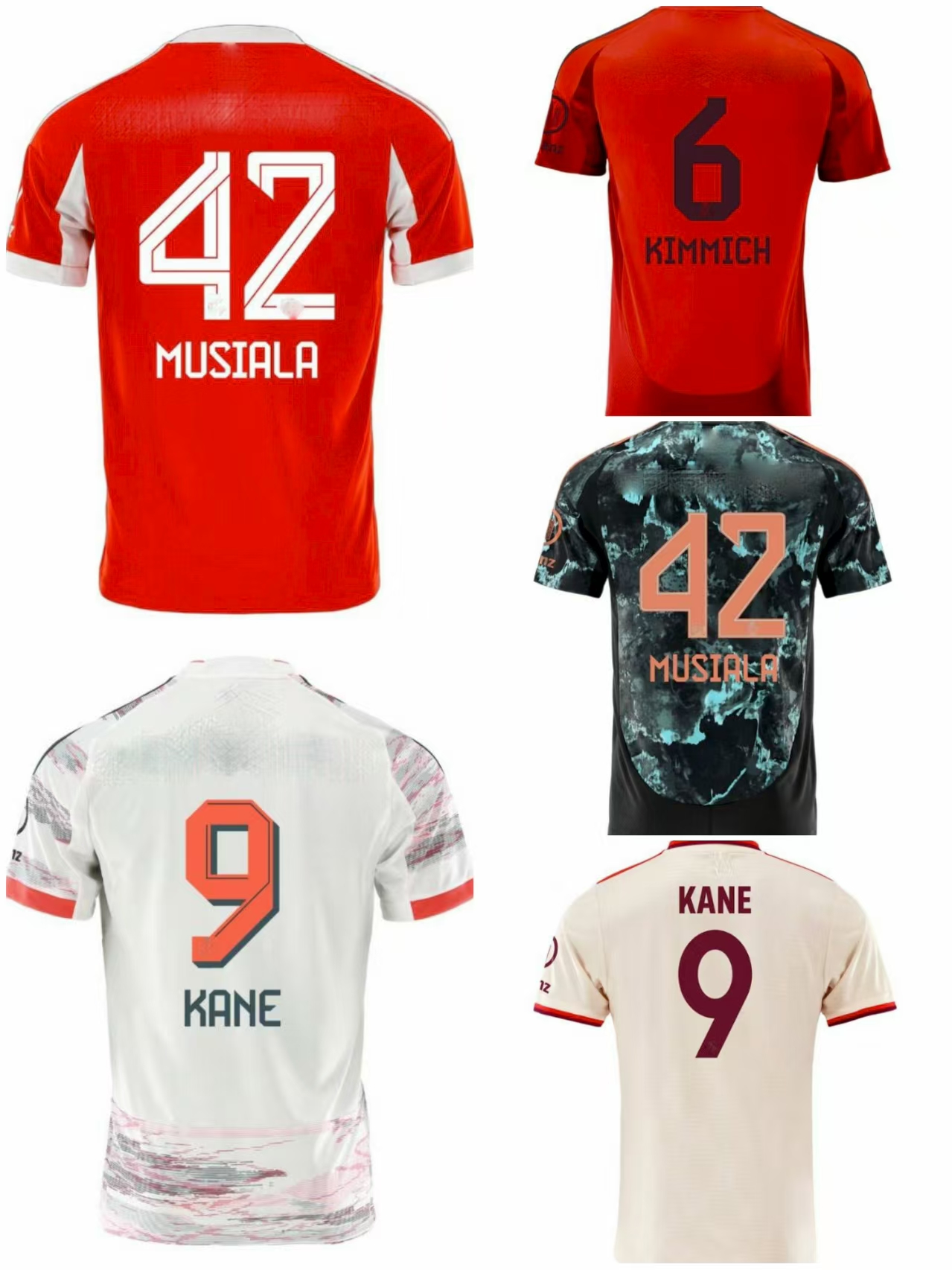 Season 25-26 No. 19 Davis No. 9 Kane home and away jersey No. 6 Hakimi No. 3 Kim Min Ja Adult Short Sleeve Jersey 24/25 Season Sane No. 10 Kids Traini