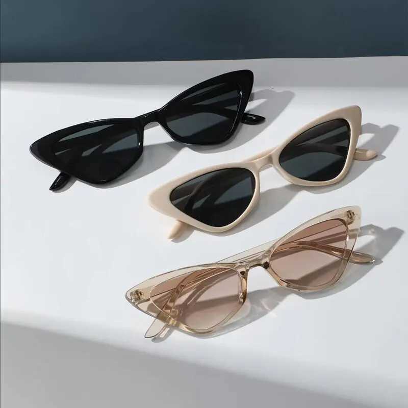 3 Pairs Per Set Small Cat Eye Sunglasses Cute Skinny Cat Eye Eyewear Retro Vintage Narrow Cateye Sunglasses Set W250709