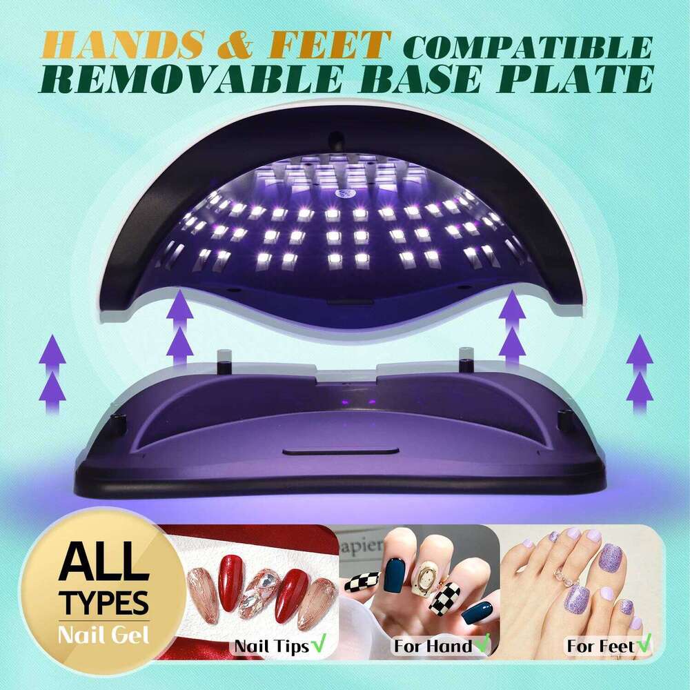 380W UV 81 LEDs Dryer hine with LCD Screen Quick-drying Manicure Lamp for Curing All Nails Gel Nail Art Tools X250709