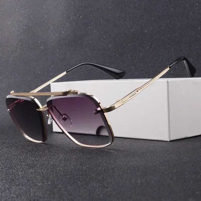 2025 Fashion Square Luxury Design Sunglasses Men Women Flight Sn Rock h Six Sty Gradient Sun Glasses W250709